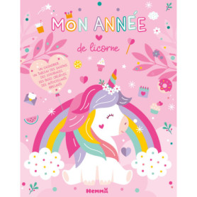 Mon année de licorne - Un double poster, des coloriages, des stickers, des semainiers, des listes au fil des saisons