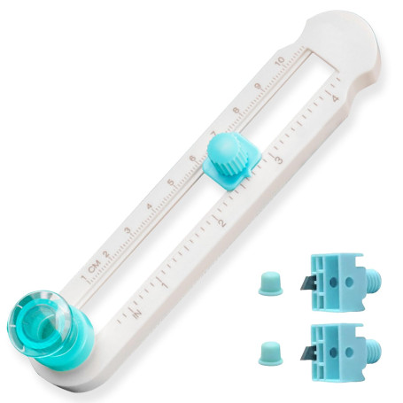 Tkxjry Coupe-cercle pour papier, papier plastique, découpe circulaire réglable, diamètre 2 à 20 cm, cercle rotatif réglable, ave