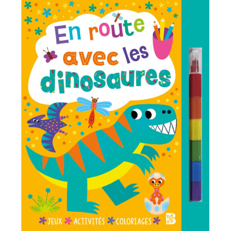 En route avec les dinosaures (livre avec feutre)