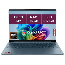 Lenovo Yoga Slim 7 14AKP10 - Ordinateur Portable 14'' OLED WUXGA Copilot+ (AMD Ryzen AI 7 350, RAM 16Go, SSD 512Go, AMD Radeon 8 Lenovo Yoga Slim 7 14AKP10 - Ordinateur Portable 14'' OLED WUXGA Copilot+ (AMD Ryzen AI 7 350, RAM 16Go, SSD 512Go, AMD Radeon 8