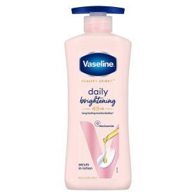 Vaseline Healthy Bright, Crème Hydratante Éclaircissante Quotidienne, 400 ml, pour une Peau Éclatante, avec Vitamine B3, Peau Vi