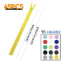 DOITEM 45pcs 55cm Invisible Multicolore Nylon Bobine Fermetures À Glissière pour Coudre et Artisanat 15 Couleurs