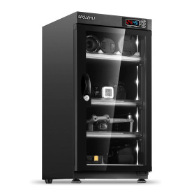 Spolehli Armoire sèche pour appareils Photo 55L Déshumidificateur de Produits électroniques Armoire à Test d'humidité avec lumiè