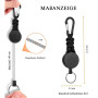 Fhlbestyu 2/4 PCS Porte-clés Extensibles, Porte Badges Mousqueton, Yoyo Enrouleur Rétractable de 60 cm avec Renforcé et Résistan