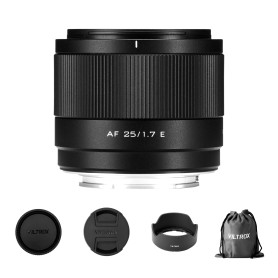 VILTROX 25 mm f/1.7 F1.7 Auto Focus Grande ouverture APS-C Objectif de poche FE Compatible avec les appareils photo Sony E-Mount