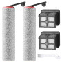 Druuzyl Rouleau de Brosse de Rechange et Filtre HEPA pour dreame H12 Pro Accessoires Aspiration Humide/Sèche 2 Rouleaux de Bross