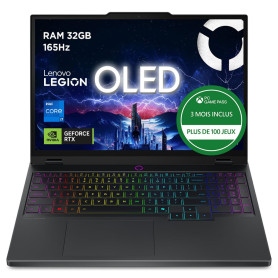 Lenovo Legion 5 15IRX10 - Ordinateur Portable Gaming 15.1'' OLED WQXGA 165Hz (Intel Core i7-13650HX, RAM 32Go, SSD 1To, NVIDIA R Lenovo Legion 5 15IRX10 - Ordinateur Portable Gaming 15.1'' OLED WQXGA 165Hz (Intel Core i7-13650HX, RAM 32Go, SSD 1To, NVIDIA R