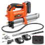 TaskStar Pompe à Graisse électrique: Pompe a Graisse Améliorée avec Contrôle Automatique du Volume de Graisse, 2 Batteries, 3 Co