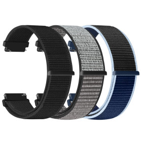 YONGBB 22mm Bracelet Montre en Nylon pour Xiaomi Redmi Watch 5 Active/5 Lite/Watch S4/Garmin Venu 3/Venu 2/Forerunner 255/265/Am