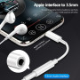 Unnderwiss Adaptateur pour i Phone Jack [Certifié MFi] 3,5 mm Adaptateur Casque pour i Phone Aux Audio Câble Jack Accessoires Co