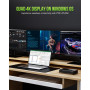 GMKtec AD-GP1 Station d'accueil externe GPU avec carte graphique AMD Radeon 7600M XT, HDMI2.1, DisplayPort2.0, Oculink, USB4, eG