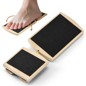 YAOZUP Planche d'équilibre à Une Jambe, Entraîneur de Cheville en Bois, Balance Board Cheville, Planche d'équilibre de Cheville 