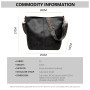Namenand Bandoulière Femme, Main Grand Cuir PU Sac Hobo Sac Portable Femme avec Bandoulière Réglable, Avec large sangle, pour Tr