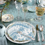 serviettes à cocktail fleuries bleu poussiéreux serviettes en papier à fleurs jetables pour le mariage la fête de mariage la fêt