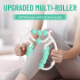 Rouleau Massage，Rouleau de jambe, rouleaux de massage à 20 roues pour les jambes, rouleau de cellulite en plastique, rouleau de 