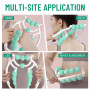 Rouleau Massage，Rouleau de jambe, rouleaux de massage à 20 roues pour les jambes, rouleau de cellulite en plastique, rouleau de 