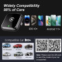 CarPlay sans Fil 2 en 1 pour Apple CarPlay/Android Auto,Mini Adaptateur sans Fil pour iPhone/Android et Plus de 927+ Voitures,Bl