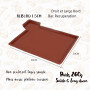 Moule Genoise Rebords 38x30x1.5cm Silicone Tapis Cuisson anti-débordement Tapis a Rouler Genoise Silicone Rectangulaire Moule Ge