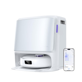 NARWAL Freo Z10 Robot Aspirateur et Laveur avec Système Anti-Enchevêtrement, 15000 Pa, Base Autonome, Nettoyage à 75°C, Séchage 