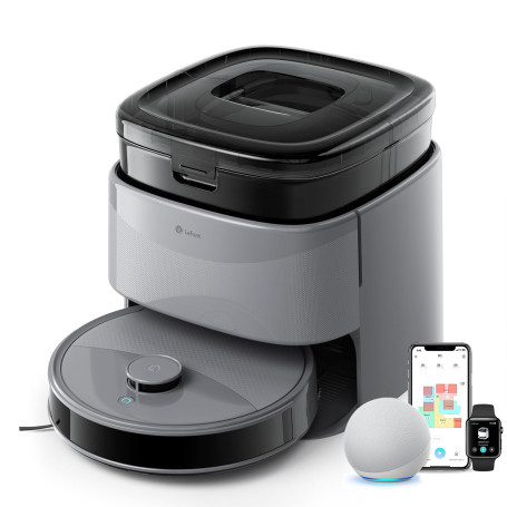Lefant M3 Max Robot aspirateur avec Fonction de Balayage, 20000 Pa, Navigation LiDAR, autonomie de 220 Min, Commande vocale Inte