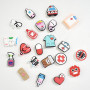 Pins pour Crocs,Bijoux de Chaussures,27 Pièces Pins Crocs Infirmiere,Pour Chaussures,Infirmière,Médecine,Charme,Aide Soignante A