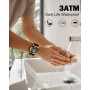 MEGALITH Montre Sport Etanche Montre Chronographe Analogique Design Montre Bracelet de Mode Grand Cadran Quartz Caoutchouc Lumin