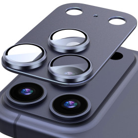 Diruite Protection Objectif pour iPhone 17 Pro Max Protection Appareil Photo,Givré Verre Trempé Alliage D'aluminium Caméra Arriè
