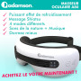 Adamson A80 Masseur oculaire avec chaleur et froid - Appareil de massage et relaxation anti cerne rechargeable avec Bluetooth - 