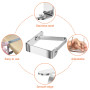 Newaner 10 pièces Petite Pince Nappe Inoxydable, Attache Nappe Flexibles et Mobiles, Pinces Nappe de Table Exterieur pour 0-3 cm