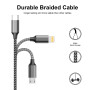 Câble Multi Chargeur,4 en 1 Câble Universel,[1.2M] Câble Multi USB de Chargement avec Lightning Câble USB Type C Micro Connecteu