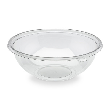 GUILLIN - FESTIPACK SL4500C SACHET DE 6 Saladier Rond 4500Cc, Couvercle non inclus, Polyéthylène, Transparent, 31 x 31 x 11,5 cm