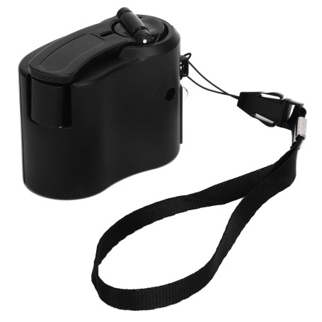 Chargeur de Téléphone USB à Manivelle, Chargeur USB Portable pour les Activités de Plein Air (Noir)