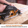 Evolution Power Tools Scie Circulaire avec Rail 3 Pièces de 1020 mm - Lame Multi-Matériaux, Coupe le Bois, le Métal, le Plastiqu