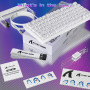 ATTACK SHARK R82 HE Clavier Gaming Filaire 75 %, Switch Magnétique, Polling Rate 8000 Hz, Précision Ultra de 0,005 mm RT, RVB, 5