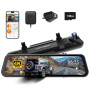 WOLFBOX G900 Pro 12" Dashcam Rétroviseur avec STARVIS 2 IMX678, 4K+2.5K retroviseur Interieur Voiture Camera, 5.8GHz WiFi, Carte