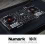 Numark NS4FX Contrôleur DJ 4 Canaux, Platines DJ Tactiles avec Écran, Pads et Effets Sonores, Sorties Cabine et Principale, Sera
