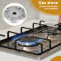 JIVIMOCO Ensemble de Couvercle de cuisinière à Jour,Four à gaz brûleur à Bouchon, Bouchon de brûleur à gaz adapté à la Plupart d