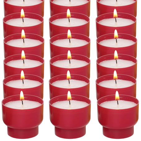 Bougie Chauffe Plat - Godet 100% Naturel- Fabriquée en France - Durée 6h - Lot 90 - Cire Minérale - Bougie votive Ciergerie Desf