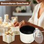 Daakro Fondeur de cire 220 V, 1,8 l, intelligent, avec 160 accessoires, pot de fusion électrique avec plusieurs niveaux de puiss