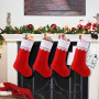 AUGSUN 10Pcs Chaussettes de Noël Personnalisé à Susprendre, Sachet de Bonbons pour Décoration de Noël
