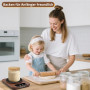Aukimo Récipient chauffant pour levain, plaque chauffante précise avec thermostat de 21 à 38°C, minuterie 12H, fonction automati