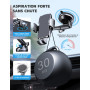 CIRYCASE Support Téléphone Voiture, 2025 Amélioré [Ventouse Ultra Puissante] Porte Voiture Telephone Tableau de Bord, Rotation 3