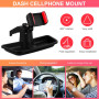 Borimend JK Support De TéLéPhone Dash Support De TéLéPhone Portable Accessoires IntéRieurs pour JK JKU 2011-2017, Noir