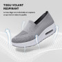 Femmes Minceur Chaussures Taille 35-42eu Marche Baskets Plate-Forme Chaussures Poids Air Léger Engrener Elastic Sports en Yoga à