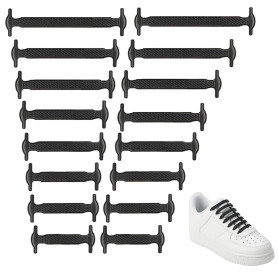 Vandomrise No Tie Lacets, Imperméables Silicon Shoelaces, Lacets Elastique Sans Noeud pour Enfants et Adultes, pour Shoes Sneake