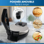 StarBlue Machine à Roti 25,4 cm avec chauffe-roti gratuit et poignée amovible – Chapati, tortilla, Roti AC220-240 V 50/60 Hz 120