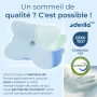 Derila Ergo Oreiller Ergonomique Cervical Mémoire de Forme, Technologie Rafraîchissante, Support Optimal pour Dormeurs de Côté, 