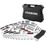 STARWORK TRUE MECHANIC™ Coffret d'outils de mécanique 314 pièces et jeu de douilles, ensemble métrique professionnel