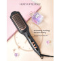 LANDOT Brosse Lissante Chauffante Ionique: Brosse Chauffante Lissante Electrique Professionnelle Peigne Lisseur Ceramique Ioniqu