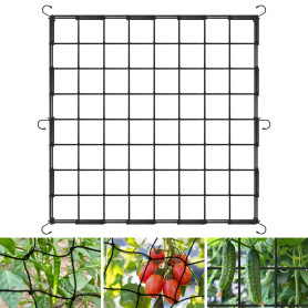 OFFCUP Filet de treillis élastique, 80 x 80 cm, filet de jardin en maille avec 6 crochets, filet de tente de culture, treillis d